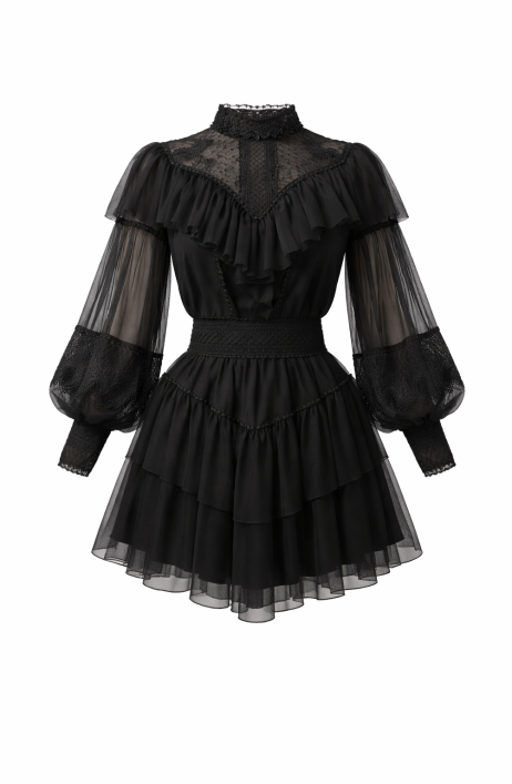 Black mini dress
