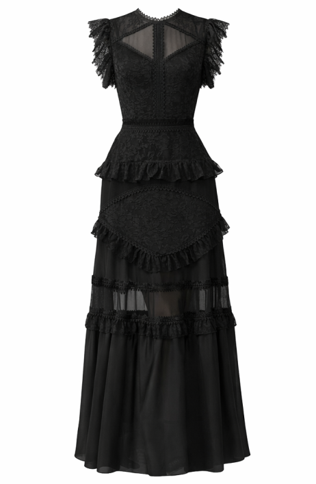 Black maxi dress