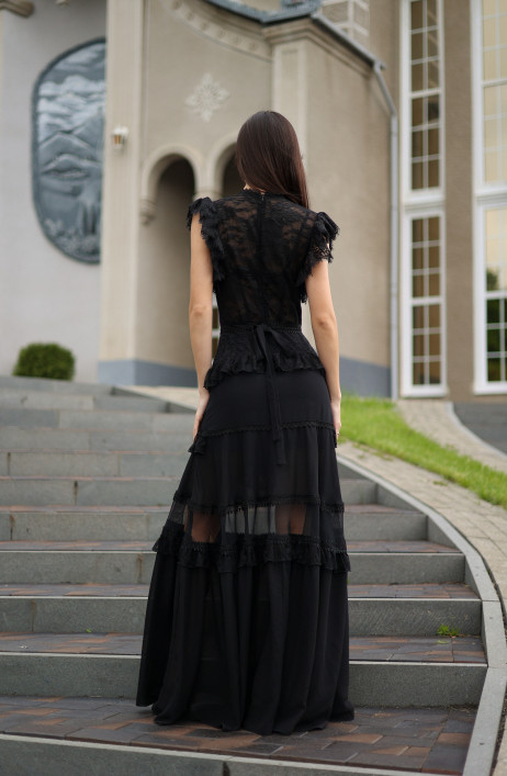 Black maxi dress