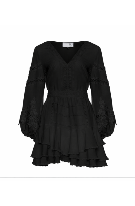 Black mini dress