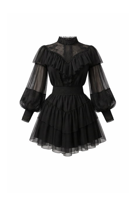 Black mini dress